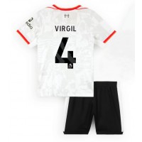 Camisa de time de futebol Liverpool Virgil van Dijk #4 Replicas 3º Equipamento Infantil 2024-25 Manga Curta (+ Calças curtas)